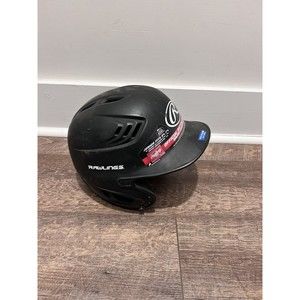 Rawlings Baseball Batting Helmet Jr Matte Blk 6 3/8"- 7 1/8" Official MLB